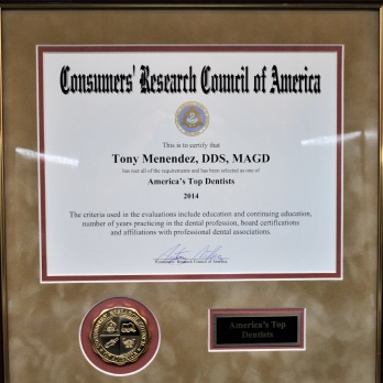 TONY MENENDEZ, DDS, MAGD TONY MENENDEZ, DDS, MAGD